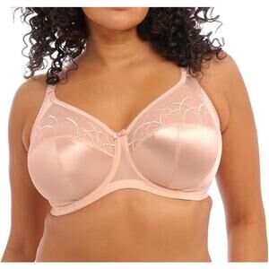 New Elomi Womens Plus-Size 40F Tan Rose Cate Underwire Full Cup Banded Bra